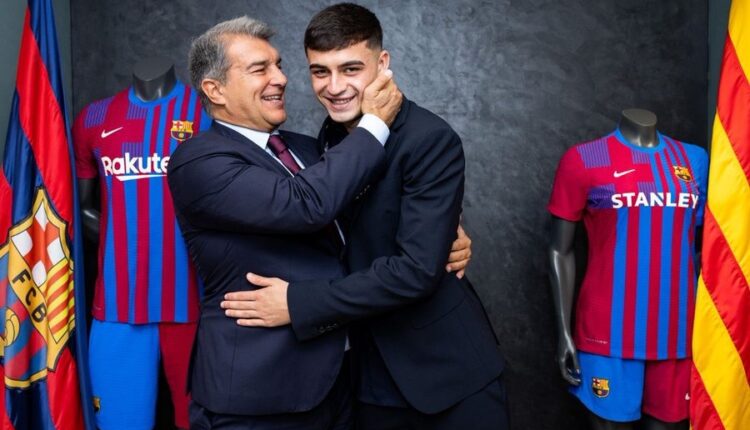 Pedri ambitious after signing new four-year contract with Barca.