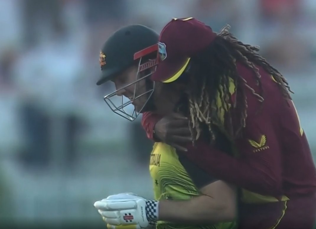 Watch: Chris Gayle hugs Mitchell Marsh after taking his wicket, video goes  viral