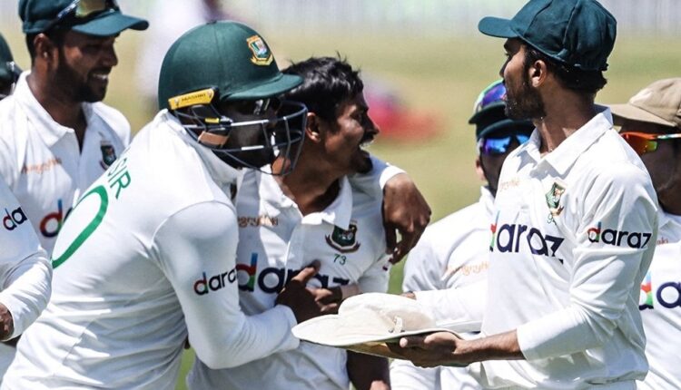 Bangladesh secure historic eight-wicket win over New Zealand in 1st Test.(photo:ICC twitter)