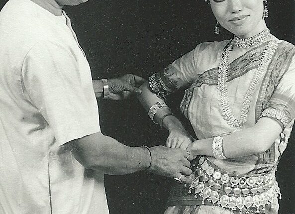 Miki Nonaka with Guru Ramani Ranjan Jena