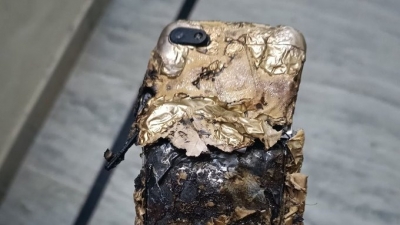 mobile phone battery explosion