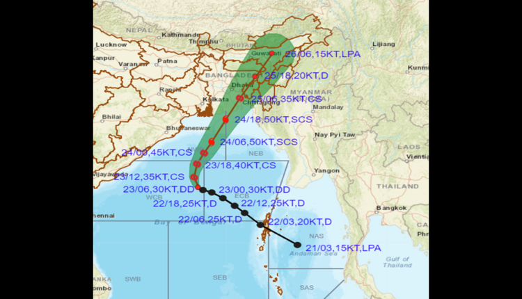 Six Odisha districts likely to witness heavy rainfall tomorrow as deep depression over Bay of Bengal intensifies into cyclone Sitrang