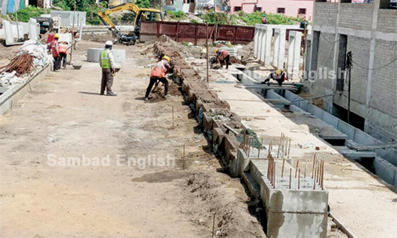 Srimandir Parikrama project Construction of second gigantic wall underway; raises eyebrows