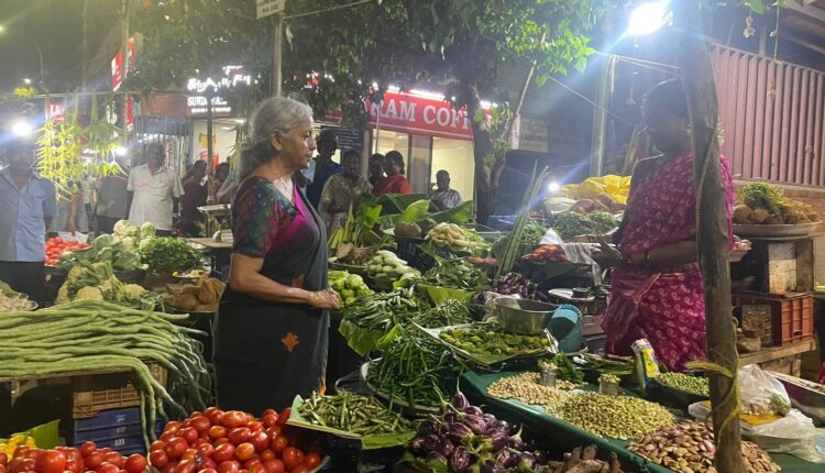 nirmala sitharaman buying vegetable video