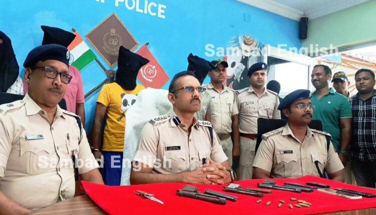Special squad arrests 5 dreaded criminals in Odisha’s Puri; seizes 3 pistols, 10 live bullets